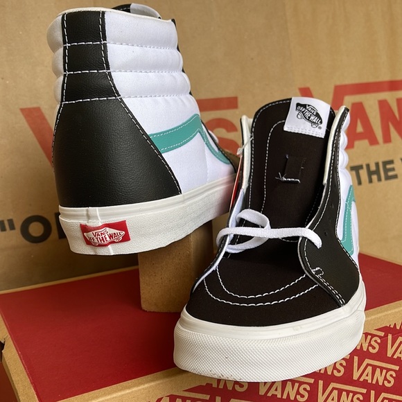 Vans Sk8-Hi Classic Sport Black/True White Leather WMNS sneakers - Picture 10 of 16